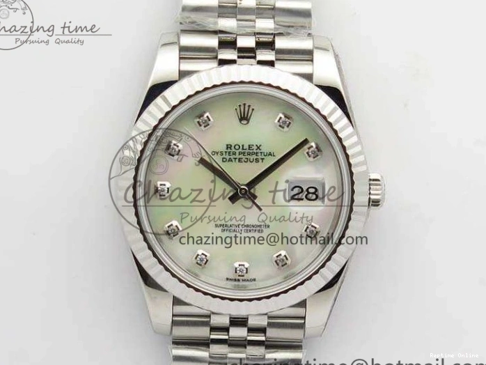 0206 DateJust 228238 SS Noob 1:1 Best Edition MOP Dial Diamond On Jubilee Bracelet A WeatherProof 3496